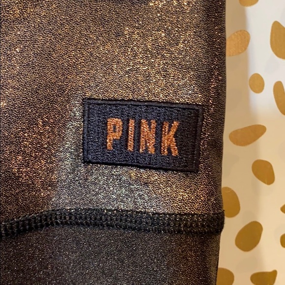 VS PINK ultimate Leggings Copper and Mesh RARE - Picture 5 of 6